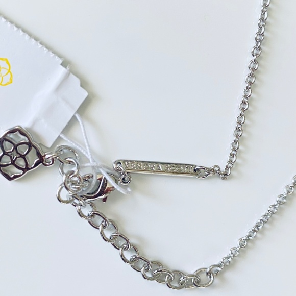 NEW Kendra Scott Charley Necklace in Silver - Picture 5 of 5